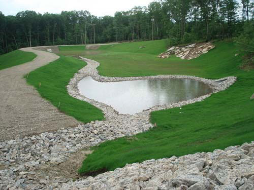 Detention Basin with Retention Area